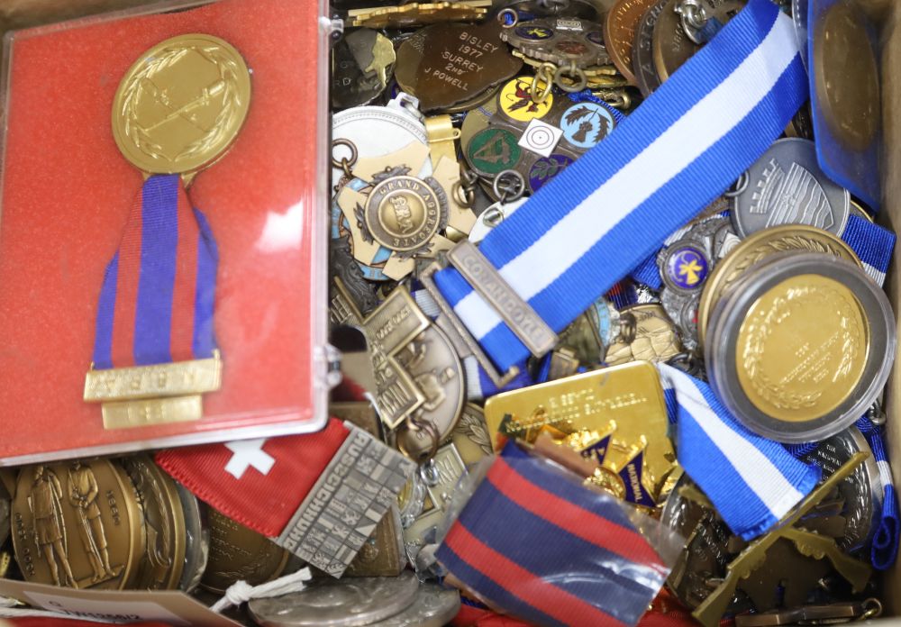 A large collection of Rifle Shooting medals, 1950s and later,